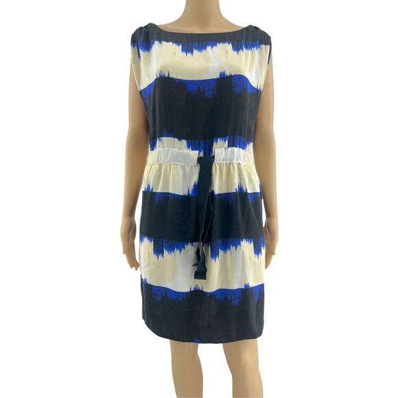 Rachel Rachel Roy MEDIUM Black Cream Sleeveless Sheath Knee Length Dress - Picture 1 of 6